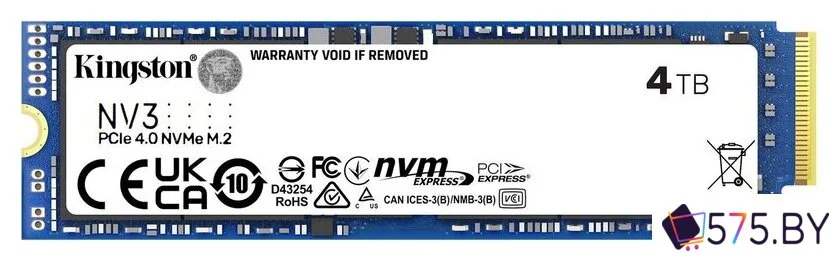 SSD Kingston NV3 4TB SNV3S/4000G в магазине 575.by