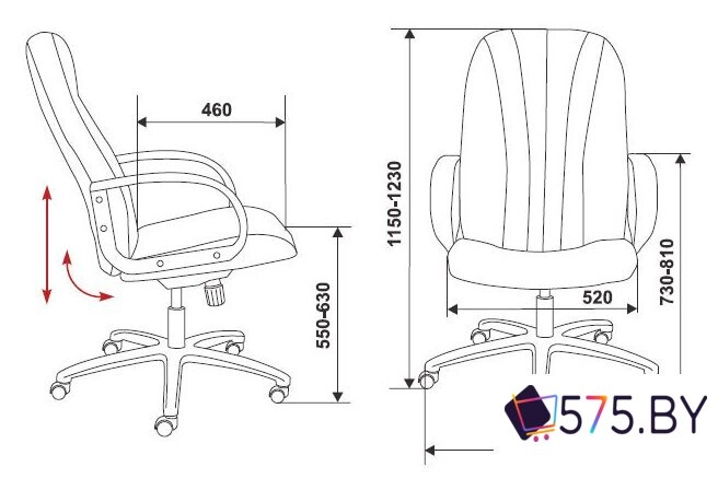 Офисное кресло Бюрократ T-898AXSN-B в магазине 575.by