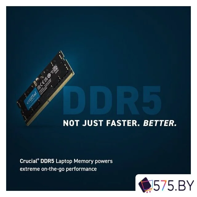 Оперативная память Crucial 32ГБ DDR5 SODIMM 5600 МГц CT32G56C46S5 в магазине 575.by