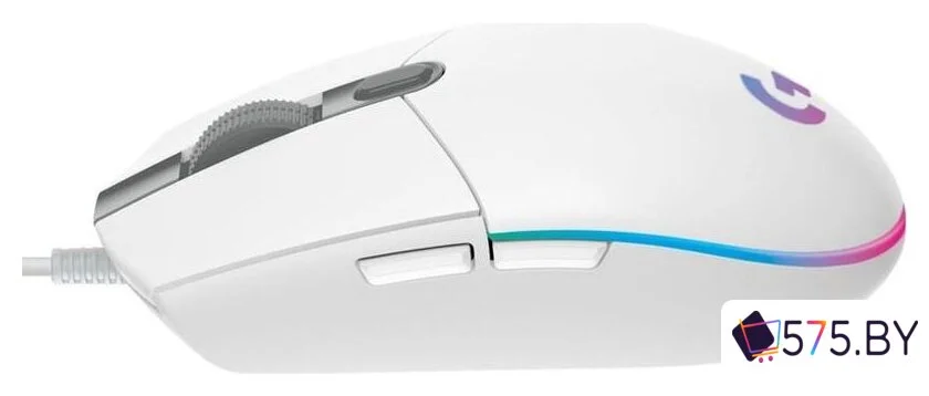 Игровая мышь Logitech G203 Lightsync (белый) в магазине 575.by
