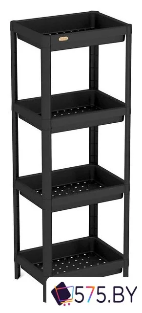 Стеллаж Sheffilton SHT-SS25-4 (черный) в магазине 575.by