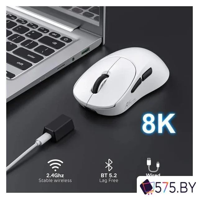 Игровая мышь Royal Kludge MG5 (белый) в магазине 575.by