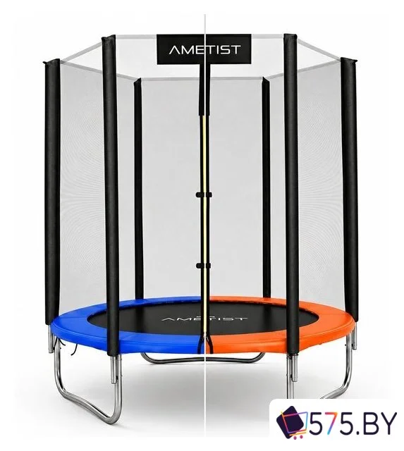 Батут AMETIST Outside D183-06FT (синий/оранжевый) в магазине 575.by
