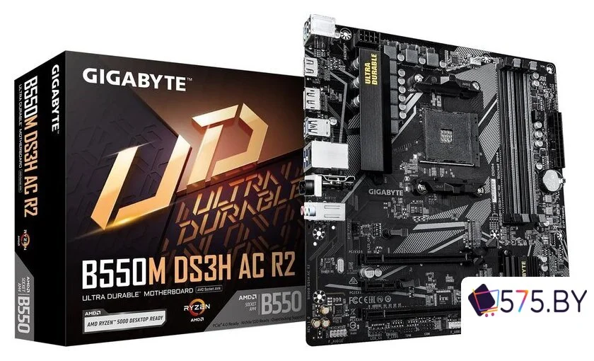 Материнская плата Gigabyte B550M DS3H AC R2 в магазине 575.by