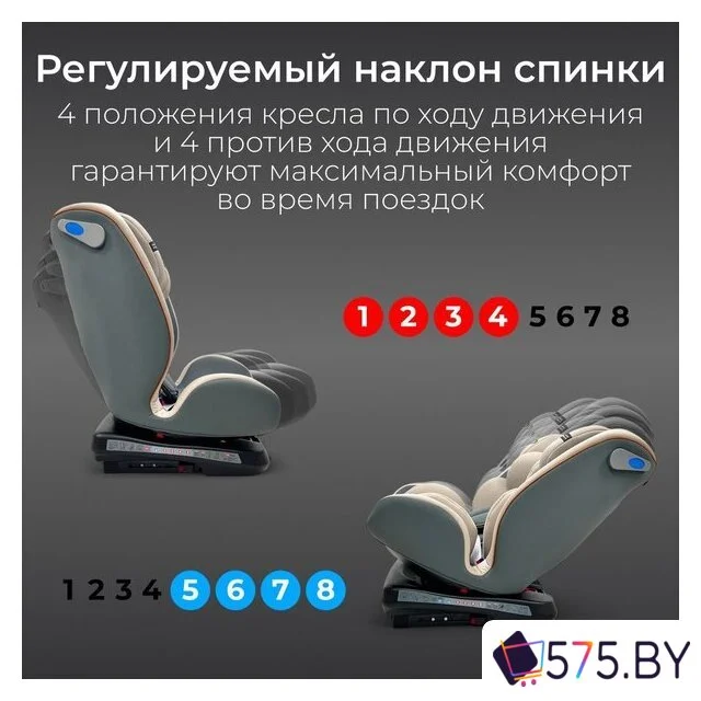 Детское автокресло Bubago Noxa BG 177-2 (серый) в магазине 575.by