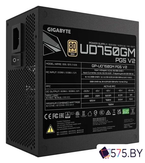 Блок питания Gigabyte UD750GM PG5 V2 в магазине 575.by