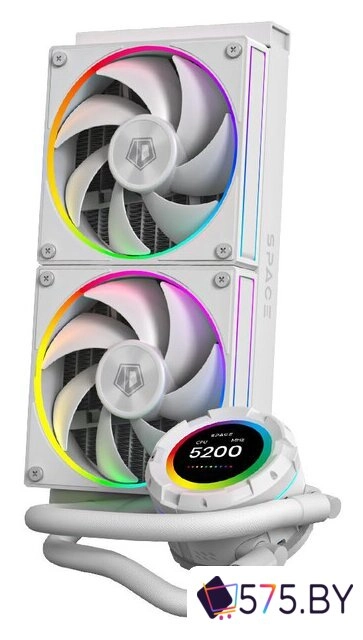 Система жидкостного охлаждения для процессора ID-Cooling SL240 White в магазине 575.by