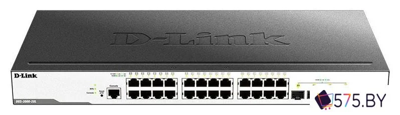 Управляемый коммутатор 2-го уровня D-Link DGS-3000-28L/B1A в магазине 575.by