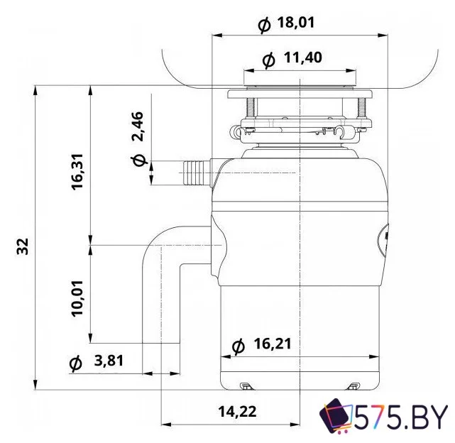 Измельчитель пищевых отходов ZorG Premium FWD Medium в магазине 575.by