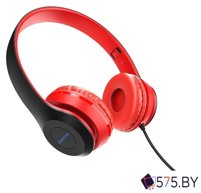 Наушники Borofone BO5 (черный/красный) в магазине 575.by