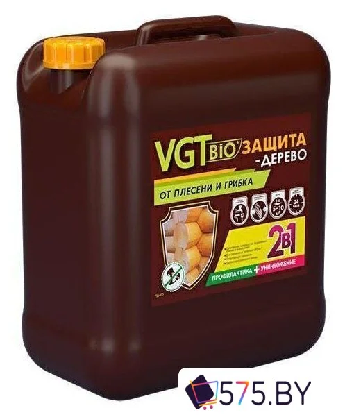 Пропитка VGT Биозащита-дерево тонированный 5 кг в магазине 575.by
