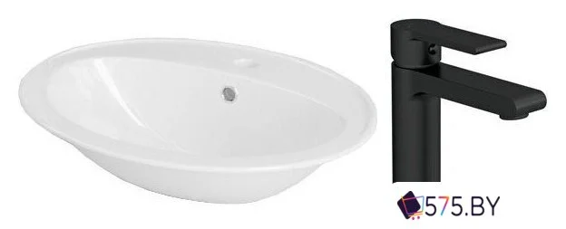 Умывальник Cersanit Calla 54 S-UM-Cl/1-w + 63107 в магазине 575.by