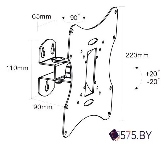 Кронштейн для телевизора Arm Media LCD-201 в магазине 575.by