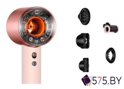 Фен Dyson HD16 Supersonic Nural Straight+Wavy (без кейса, с переходником на евровилку, керамический розовый/розовое золото) в магазине 575.by