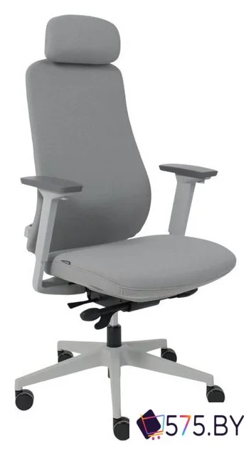 Офисное кресло AksHome Vortex (ткань, серый/белый полиамид) в магазине 575.by