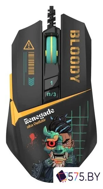 Игровая мышь A4Tech Bloody W63 Max Renegade (черный) в магазине 575.by