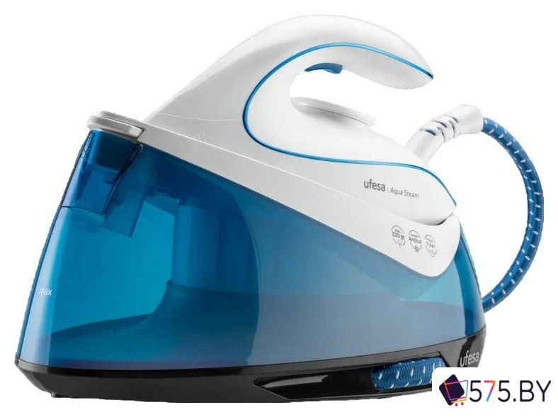 Утюг Ufesa Aqua Steam (белый/синий) в магазине 575.by