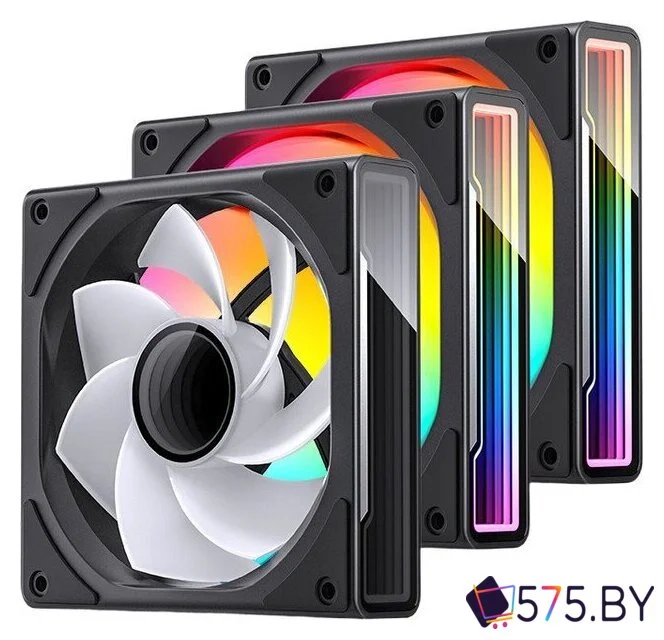 Комплект вентиляторов для корпуса Jonsbo ZK-120 Reversed (черный, 3 шт.) в магазине 575.by