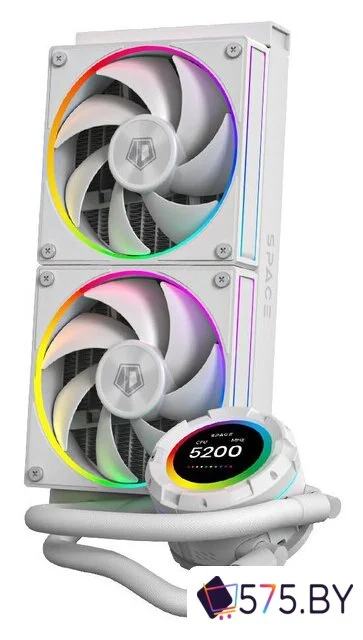 Система жидкостного охлаждения для процессора ID-Cooling SL240 White в магазине 575.by