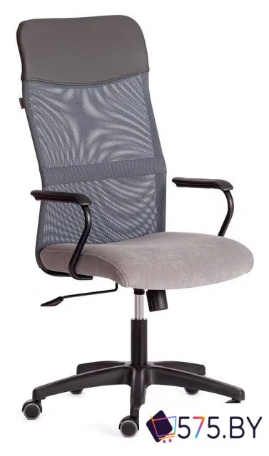 Офисное кресло TetChair Practic флок/кожзам (серый) в магазине 575.by