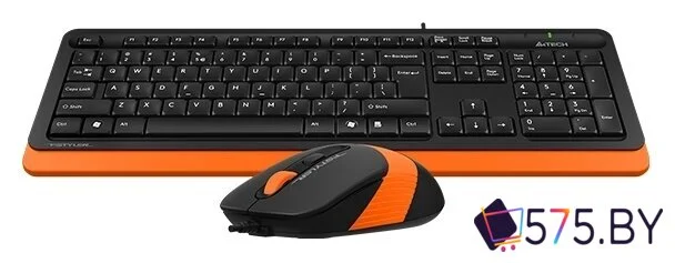 Офисный набор A4Tech Fstyler F1010 (черный/оранжевый) в магазине 575.by