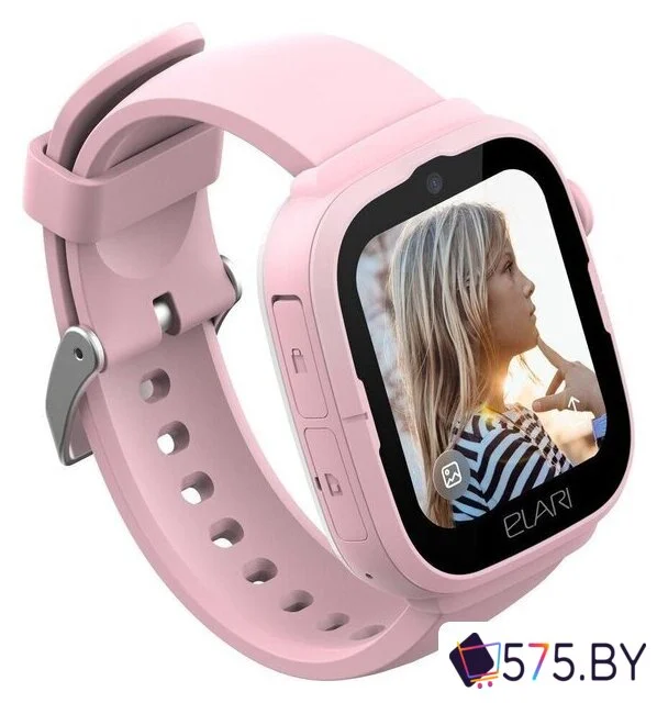 Детские умные часы Elari KidPhone 4G Go (розовый) в магазине 575.by