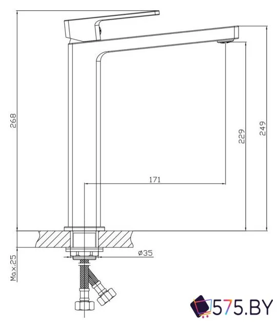 Умывальник Lauter 21570 + Cascade 21СК0655C в магазине 575.by