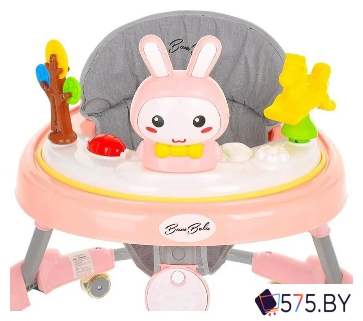 Ходунки BamBola Зайчик 630 (розовый) в магазине 575.by