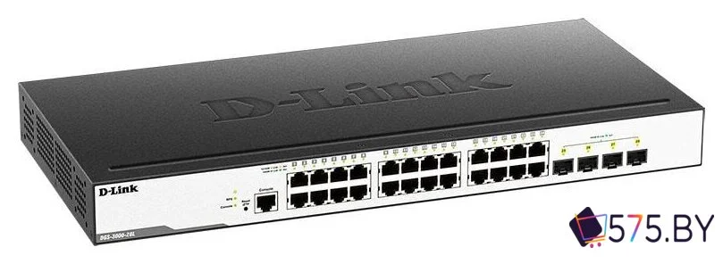 Управляемый коммутатор 2-го уровня D-Link DGS-3000-28L/B1A в магазине 575.by