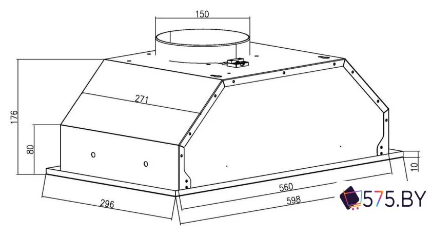 Кухонная вытяжка Schtoff Quattroporte 60 (белый) в магазине 575.by