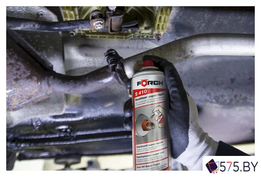 Смазки, пасты и очистители для механических, электрических узлов FORCH Растворитель ржавчины S410 Супербыстрый 300мл 67070026 в магазине 575.by