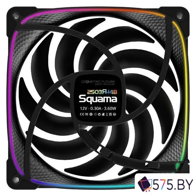 Комплект вентиляторов для корпуса Geometric Future Squama 2503R-14 Triple Pack (черный) в магазине 575.by