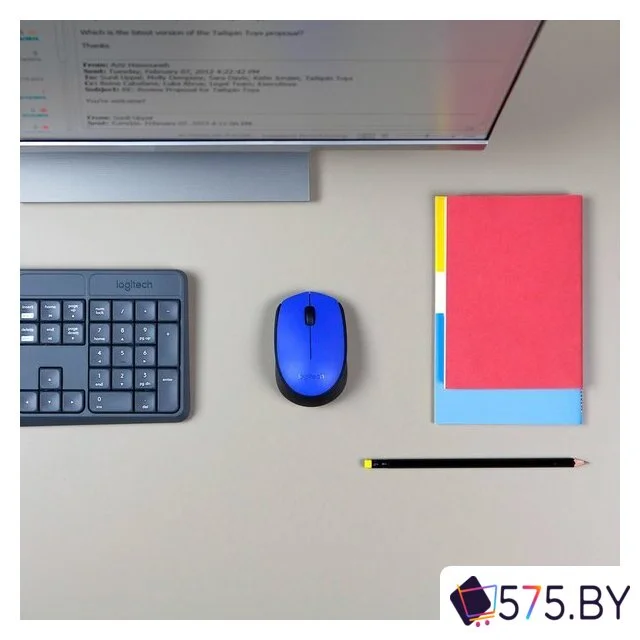 Мышь Logitech M171 (синий/черный) в магазине 575.by