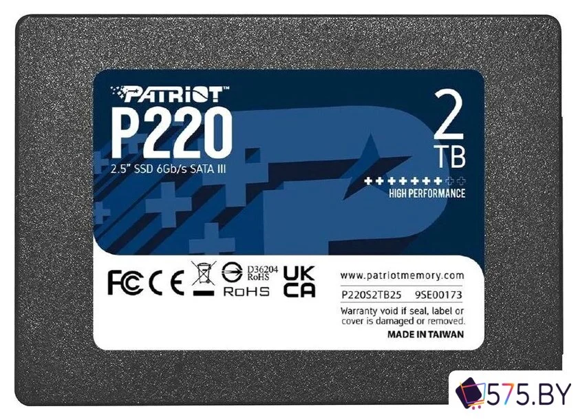 SSD Patriot P220 2TB P220S2TB25 в магазине 575.by