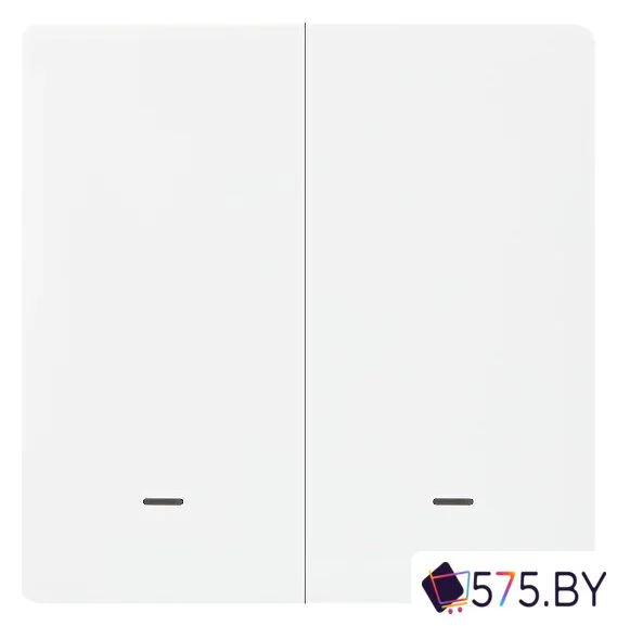 Выключатель Hommyn zigbee 2 клавиши SWZBNN02W (без нейтрали) в магазине 575.by