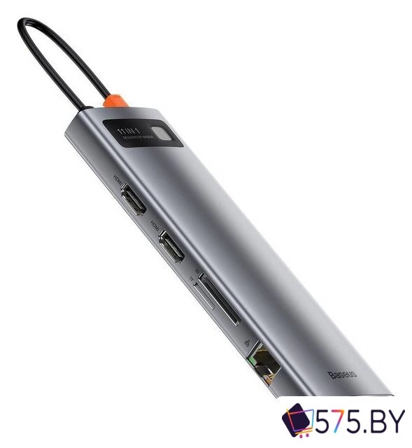 Док-станция Baseus Metal Gleam Series 11-in-1 Multifunctional HUB Type-C Hub Docking Station CAHUB-CT0G в магазине 575.by