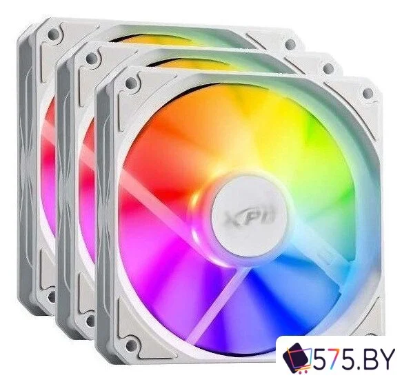Комплект вентиляторов для корпуса ADATA XPG Vento R 120x3 ARGB PWM (белый) в магазине 575.by