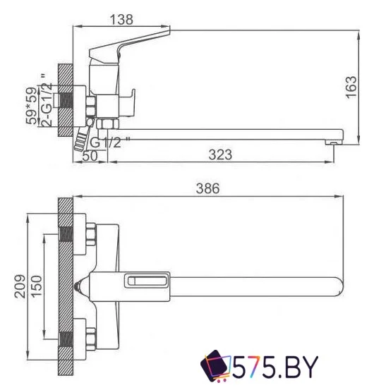Смеситель Ledeme L2292 в магазине 575.by