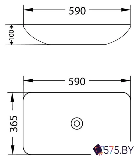 Умывальник Lauter 21540 + Reef 21CK8678C в магазине 575.by