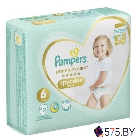 Трусики-подгузники Pampers Premium Care 6 (31 шт) в магазине 575.by
