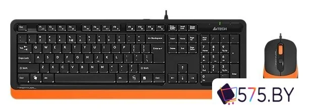Офисный набор A4Tech Fstyler F1010 (черный/оранжевый) в магазине 575.by
