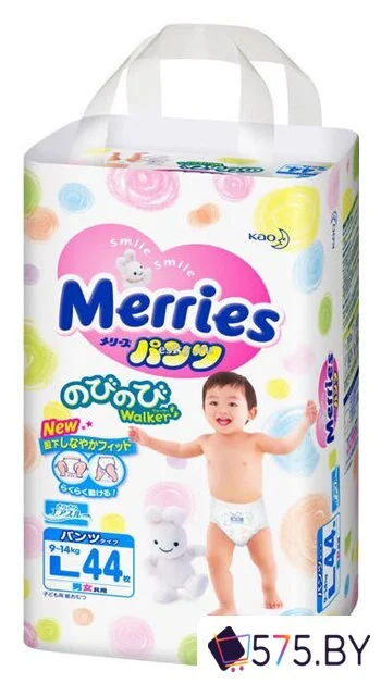Подгузники Merries L (44 шт) в магазине 575.by