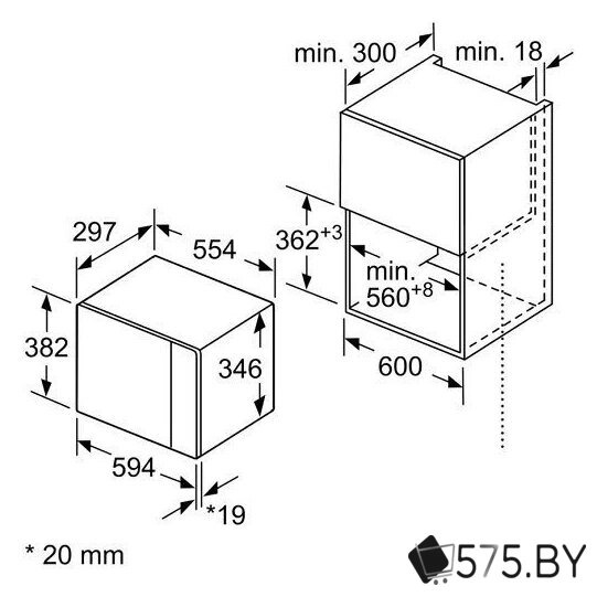 Микроволновая печь Bosch BFL524MB0 в магазине 575.by