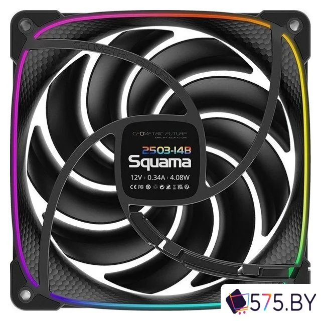 Вентилятор для корпуса Geometric Future Squama 2503-14 (черный) в магазине 575.by