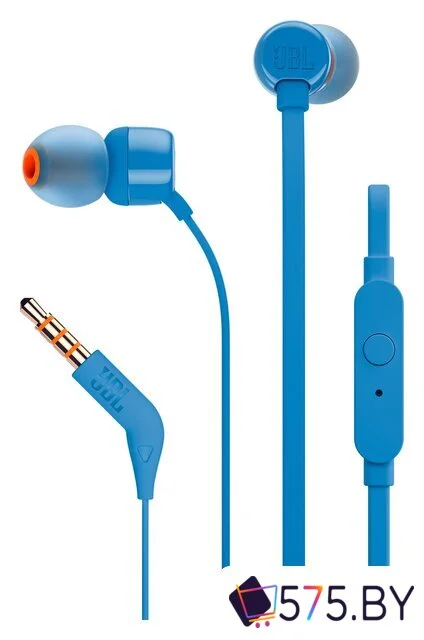 Наушники JBL Tune 110 (синий) в магазине 575.by