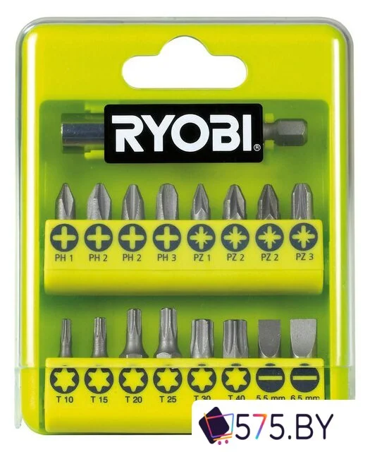 Биты, головки, насадки, держатели Ryobi RAK17SD 17 предметов в магазине 575.by