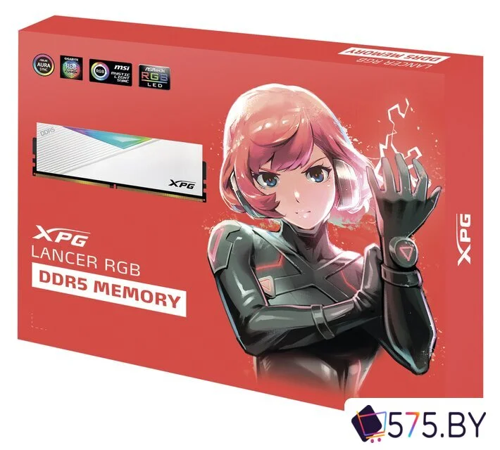Оперативная память ADATA XPG Lancer RGB 2x32ГБ DDR5 6400МГц AX5U6400C3232G-DCLARWH в магазине 575.by