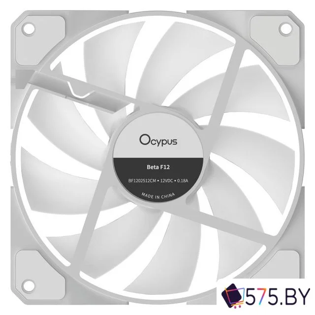 Вентилятор для корпуса Ocypus Beta F12 WH ARGB Reverse Blade Beta-F12-WH1AM01X-GL в магазине 575.by