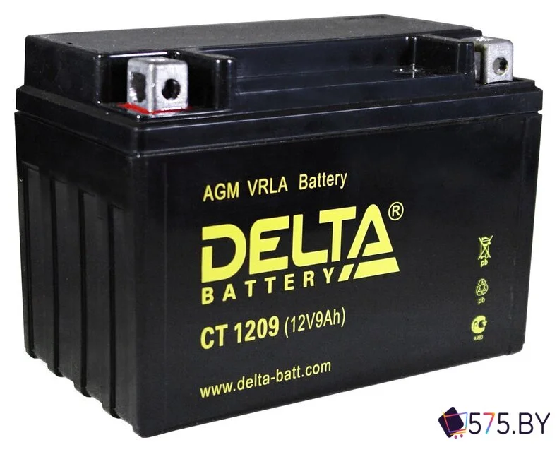 Мотоциклетный аккумулятор Delta CT 1209 (9 А·ч) в магазине 575.by