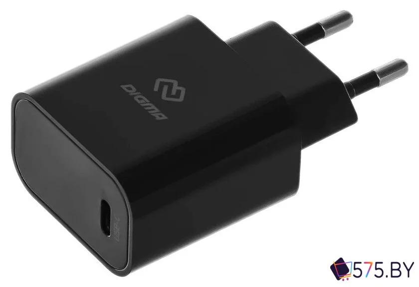 Сетевое зарядное Digma DGW3C (черный) в магазине 575.by